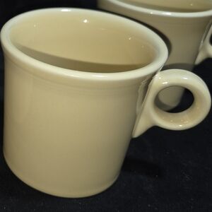 4 Fiesta Old Ivory Ring Mugs Cups